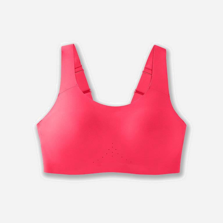 Brooks Dare Scoopback NZ - Women's Running Bra - Fluoro Pink (01593-NFBT)